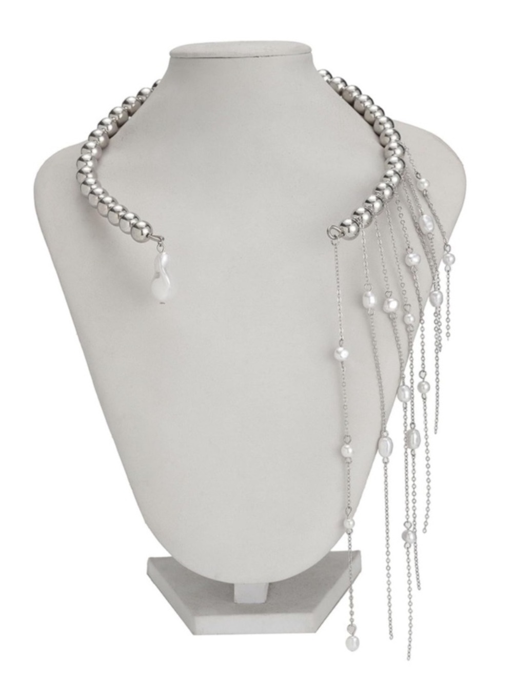 Luna Heirloom Argent Pearl Chain Necklace